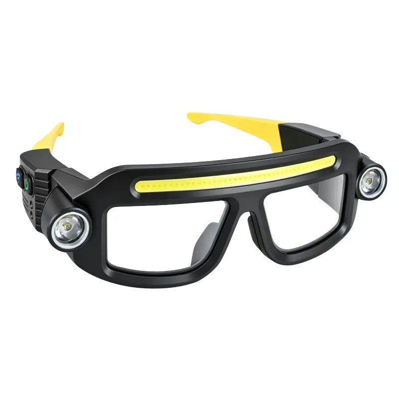 Rechargeable LED Headlamp Glasses With USB Cable